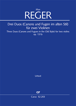 Three Duos (Canons and Fugues in the Old style) for two violins Partition, avec parties instrumentales