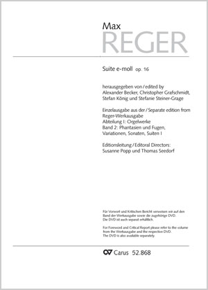 Max Reger: Suite e-Moll - Noten | Carus-Verlag