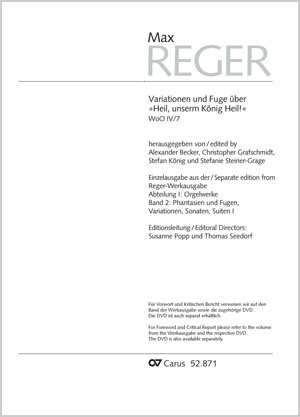 Max Reger: Variationen und Fuge über »Heil, unserm König, Heil!« - Noten | Carus-Verlag