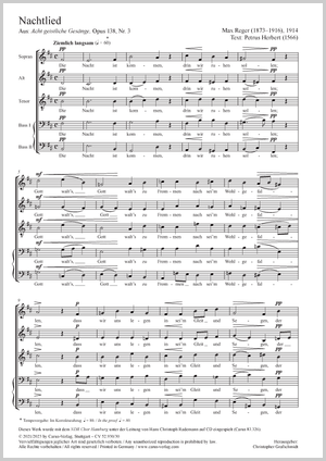 Thumbnail: Max Reger: Nachtlied