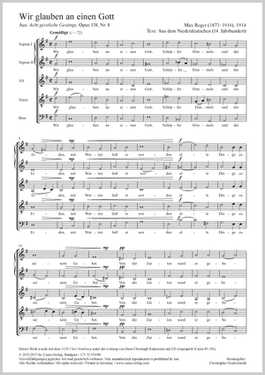 Thumbnail: Max Reger: Wir glauben all an einen Gott