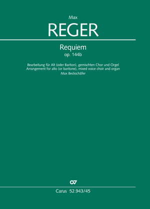 Thumbnail: Max Reger / Max Beckschäfer (arr.): Requiem