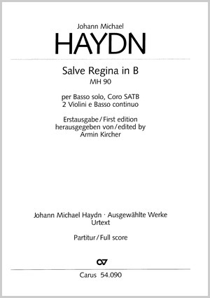 Salve Regina in B Full score, First edition