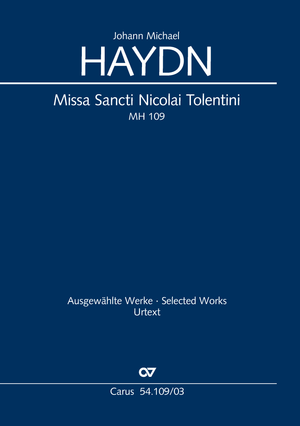 Missa Sancti Nicolai Tolentini Vocal score