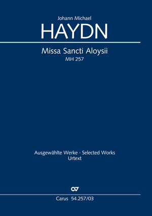 Missa Sancti Aloysii Vocal score