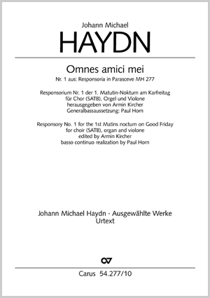 Johann Michael Haydn: Omnes amici mei - Noten | Carus-Verlag