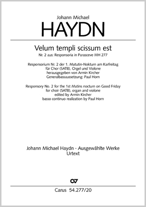 Velum templi scissum est aus: Responsoria in Parasceve Partitur