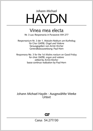Johann Michael Haydn: Vinea mea electa - Noten | Carus-Verlag