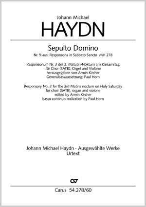 Johann Michael Haydn: Sepulto Domino - Noten | Carus-Verlag