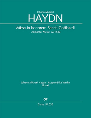Johann Michael Haydn: Missa in honorem Sancti Gotthardi - Sheet music | Carus-Verlag