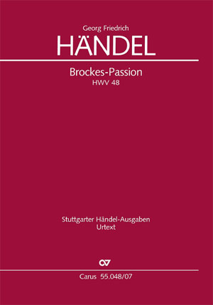 Georg Friedrich Händel: Brockes-Passion - Noten | Carus-Verlag