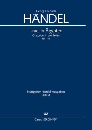 Israel in Egypt Oratorio in three parts. Part I-III Réduction piano-chant, Partie I-III, allemand