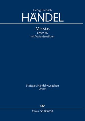 Messiah Réduction piano-chant, avec parties alternatives, allemand