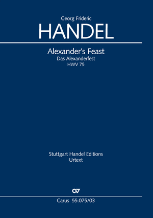 Alexander's Feast Ode. Fassung der Uraufführung und Fassung von 1751 Klavierauszug