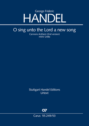 O sing unto the Lord a new song (O singet unserm Gott ein neues Lied) Réduction piano-chant