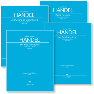 Georg Friedrich Händel: Coronation Anthems I-IV - Sheet music