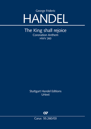The King shall rejoice Coronation Anthem III Klavierauszug, Vorwort auf Dt. und Engl.