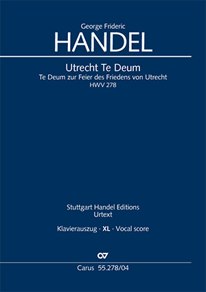 Utrechter Te Deum Klavierauszug, XL im Großdruck