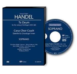 Dettingen Te Deum Carus Choir Coach (audio only), mp3 CD, practice aids, voice part soprano