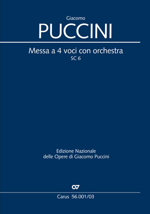 Giacomo Puccini: Messa a 4 voci con orchestra - Noten | Carus-Verlag