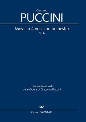 Giacomo Puccini: Messa a 4 voci con orchestra (Messa di Gloria) - Sheet music | Carus-Verlag