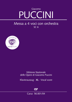 Giacomo Puccini: Messa a 4 voci con orchestra - Sheet music | Carus-Verlag