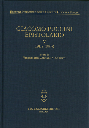 Thumbnail: Giacomo Puccini: Epistolario V, 1907-1908