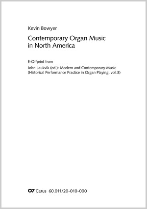 Contemporary Organ Music in North America - Livres et textes à télécharger | Carus-Verlag