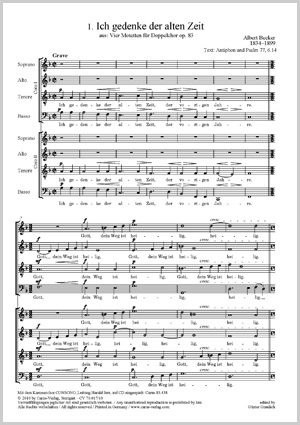 Thumbnail: Albert Becker: Ich gedenke der alten Zeit