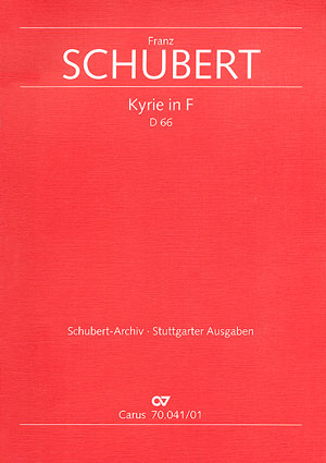 Franz Schubert: Kyrie en fa majeur - Partition | Carus-Verlag