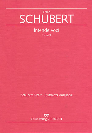 Franz Schubert: Intende voci - Noten | Carus-Verlag