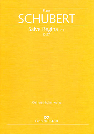 Franz Schubert: Salve Regina en fa majeur - Partition | Carus-Verlag