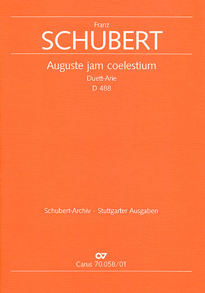 Auguste jam coelestium Dirigierpartitur
