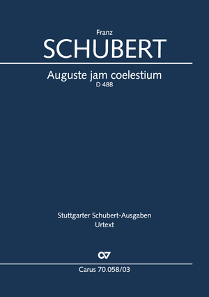 Auguste jam coelestium Klavierauszug