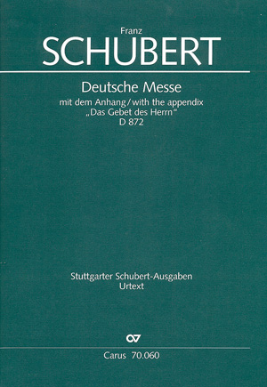 Franz Schubert: Deutsche Messe - Noten | Carus-Verlag