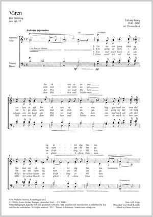 Thumbnail: Edvard Grieg: Våren (Frühling)
