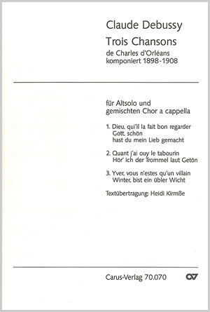 Maurice Ravel Trois Chansons Sheet Music Buy Choral Sheet Music