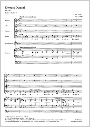 Thumbnail: César Franck / Wolfgang Hochstein (arr.): Dextera Domini