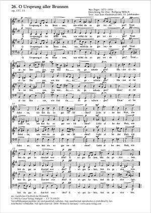 Klage vor Gottes Leiden aus: Zwölf geistliche Lieder Partitur