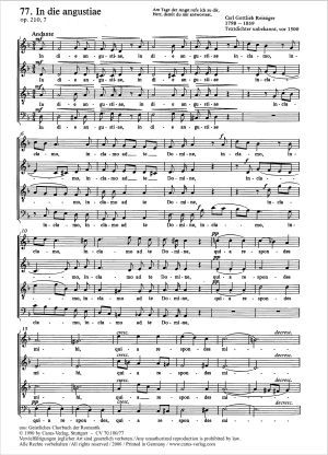 In die angustiae Partitur
