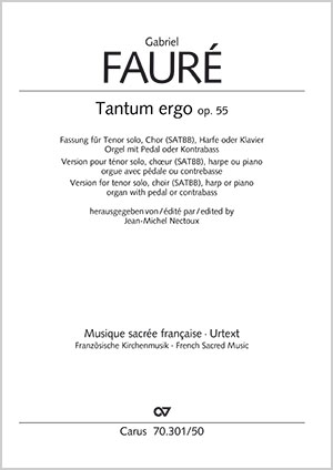 Gabriel Fauré: Tantum ergo in A - Partition | Carus-Verlag