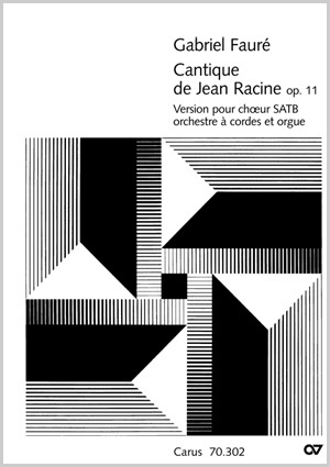Gabriel Faur Ou Piano Cantique de Jean Racine pour 4 Voix Mixtes et Orgue 