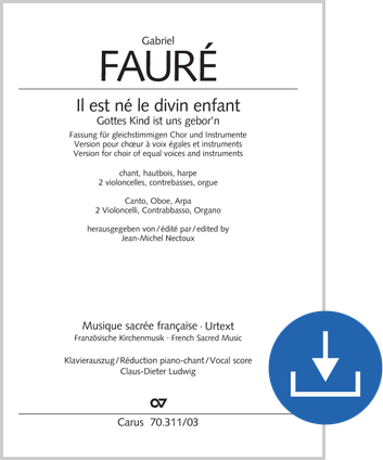 Il est né le divin enfant Réduction piano-chant (téléchargement), fichier pdf