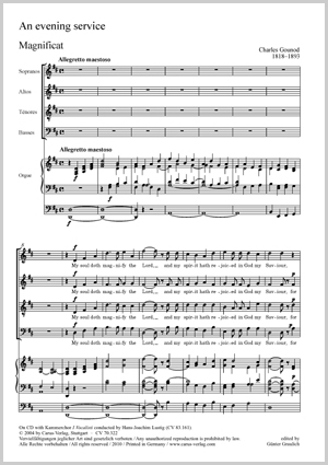 An evening service Magnificat und Nunc dimittis Score
