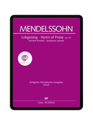 Felix Mendelssohn Bartholdy Hymn Of Praise App Price May Vary Itunes Carus Verlag