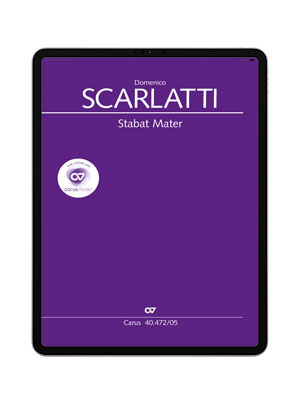 Domenico Scarlatti Stabat Mater App Practise Aid Carus Music Buy Choral Sheet Music