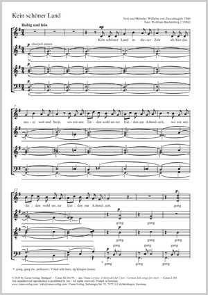 Thumbnail: Wolfram Buchenberg (arr.): Kein schöner Land