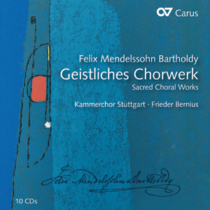 Felix Mendelssohn Bartholdy: Geistliches Chorwerk. Motetten, Psalmen, Choralkantaten, Lobgesang (Bernius) - CDs, Choir Coaches, Medien | Carus-Verlag