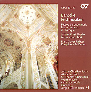 Eberlin / Richter: Barocke Festmusiken Compact Disc