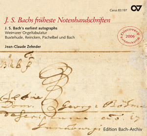 J. S. Bachs früheste Notenhandschriften Compact Disc